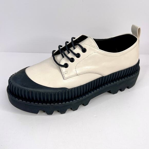 SALT AND CHOCOLATE  Size 7 Round Toe Platform Derby Shoes - Picture 15 of 16